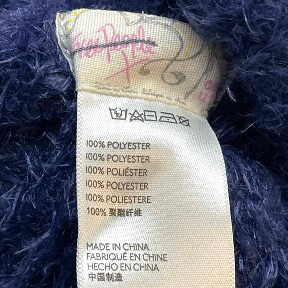 Free People Ziggy Fuzzy Beanie – NWOT – Navy Green White - Picture 4 of 4